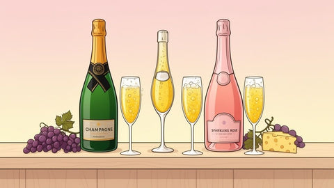 Explore popular sparkling wines: Prosecco, Champagne, and More