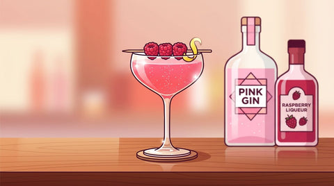 Gin and Raspberry Liqueur Cocktail Recipe