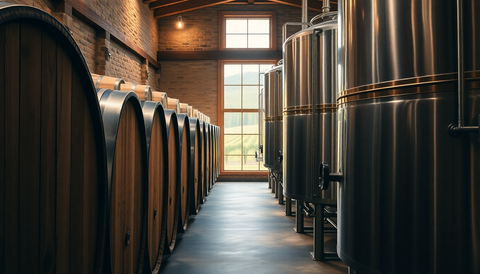 Oak Barrels vs Steel Tanks: What's the Difference?
